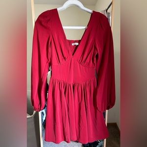 NWT tall Abercrombie v neck dress